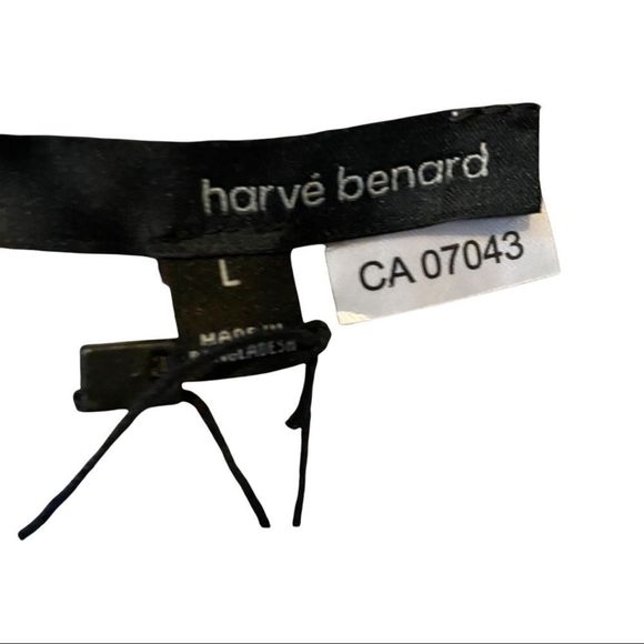 NWT Harve Benard grey/yellow flannel plaid button front shirt ruffle detail L - Picture 2 of 7